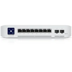 Ubiquiti Switch UniFi 8xRJ45 2,5G/2xSFP+ 10G Managed PoE+ Wall-Mountable, 1,3