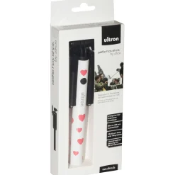Ultron Selfie-Stick cable mini Hot Shot heart weiß/pink