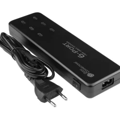 USB-Desktop-Schnellladestation Good Connections 120W, 6-Por (6x USB-C), PD 3.0, QC 4+, schwarz,