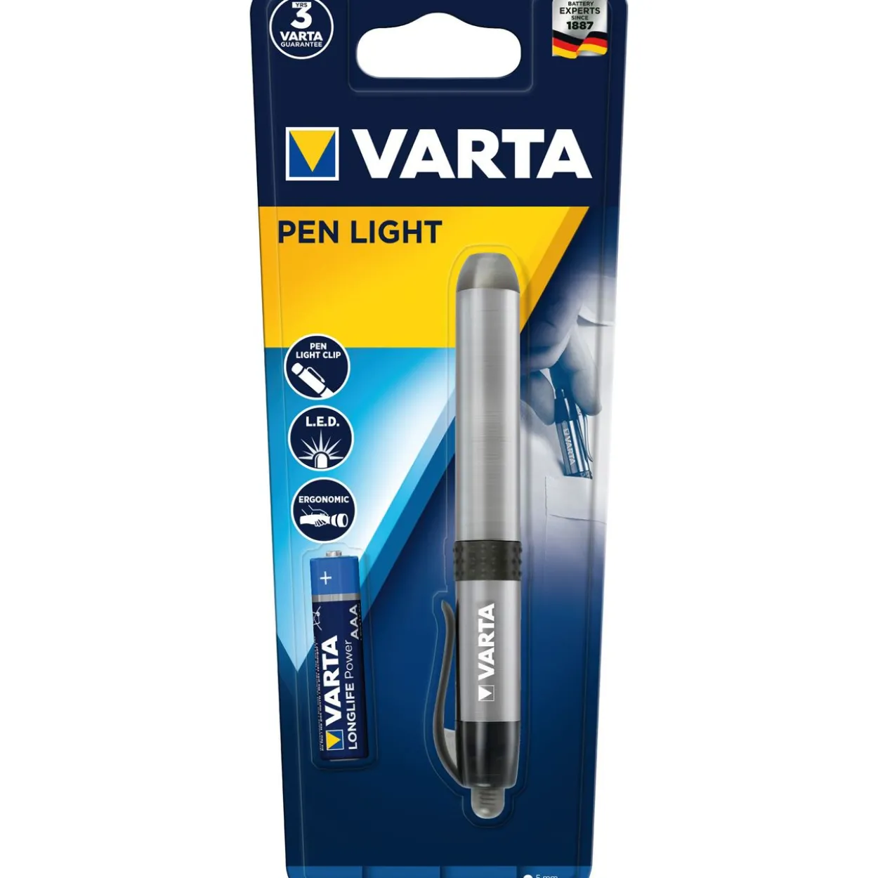 VARTA Taschenlampe m.Batt. 1xMLED Penlight 1AAA