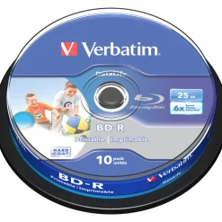 Verbatim BD-R 25 GB bedruckbar 10er Spindel (43804)