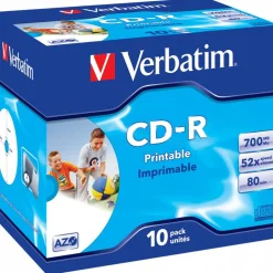 Verbatim CD-R 700 MB bedruckbar 10er Jewelcase (43325)