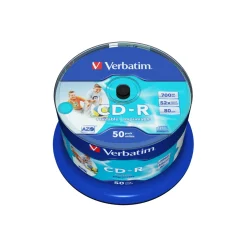 Verbatim CD-R 700 MB bedruckbar 50er Spindel (43438)