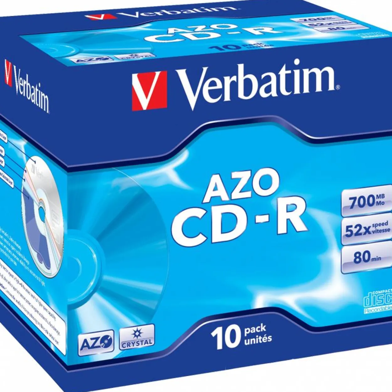 Verbatim CD-R 700 MB 10er Jewelcase (43327)