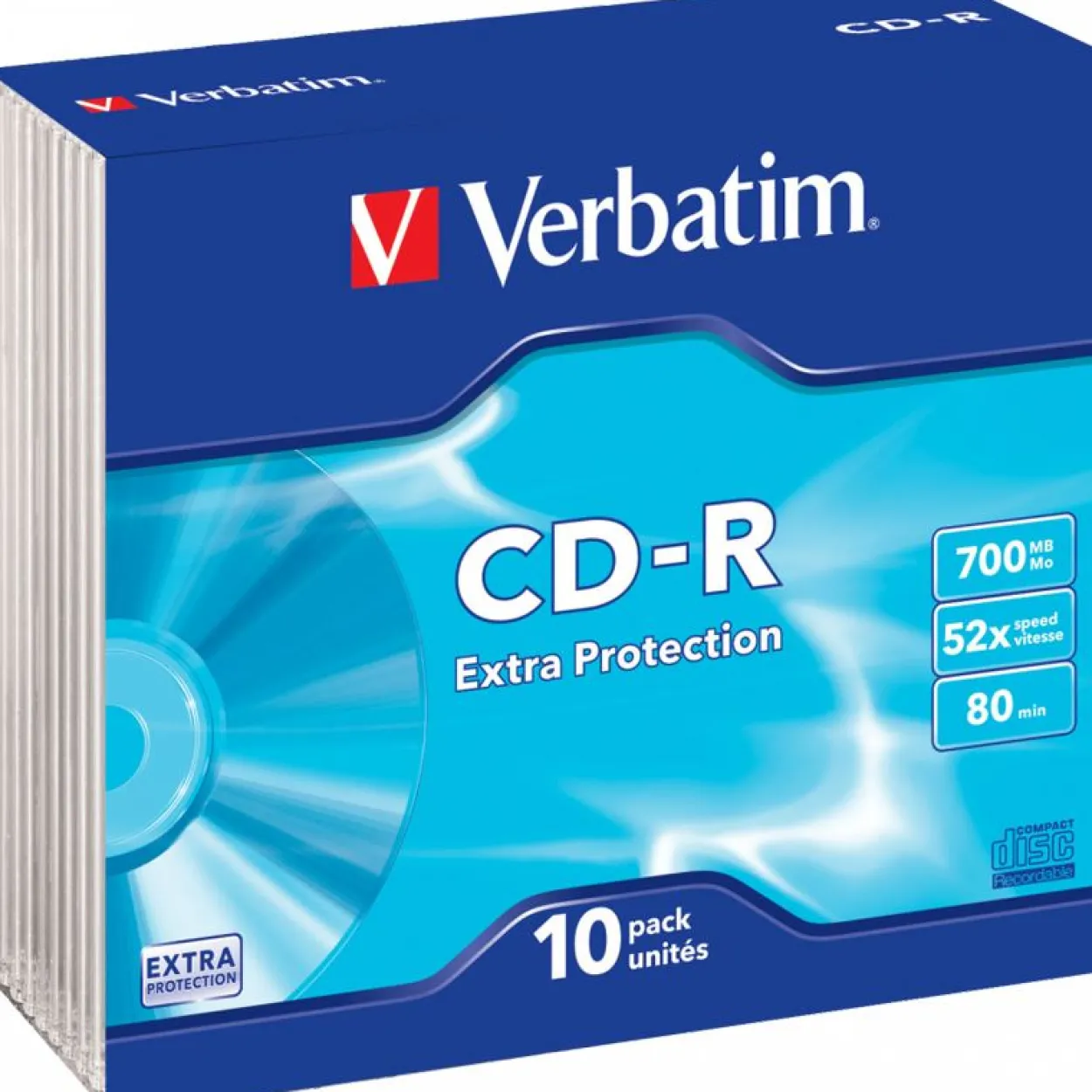 Verbatim CD-R 700 MB 10er Slimcase (43415)