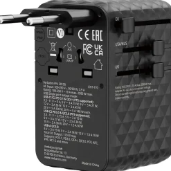 VERBATIM CHARGE 'N' TRAVEL 170W UNIVERSAL TRAVEL ADAPTER BLACK