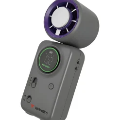 Verbatim Cool 'n' Go Ice Touch Mini Handheld Fan Purple/Grey