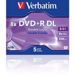 Verbatim DVD+R DL 8.5 GB 5er Jewelcase (43541)