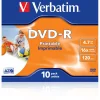 Verbatim DVD-R 4.7 GB bedruckbar 10er Jewelcase (43521)