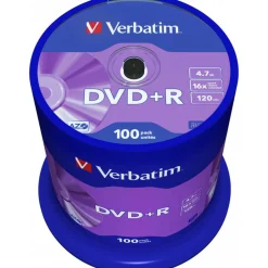Verbatim DVD+R 4.7 GB 100er Spindel (43551)
