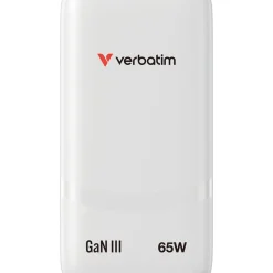 Verbatim Fold Go Charger 2 Port 65W USB-C white