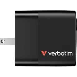 Verbatim Gan Charger 65W 2xUSB-C PD,1xUSB-A, retrac. Cable 32217