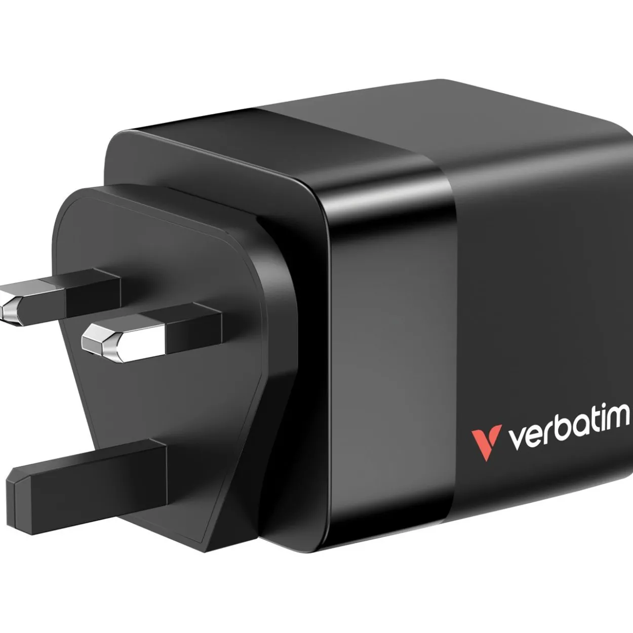 Verbatim Gan Charger 65W 2xUSB-C PD,1xUSB-A, retrac. Cable 32217