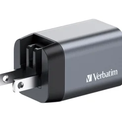 VERBATIM Ladeadapter, Universal, GNC-35, GaN, 35W, grau 1x USB-A QC, 1x USB-C PD, Retail