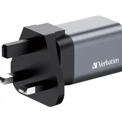 VERBATIM Ladeadapter, Universal, GNC-35, GaN, 35W, grau 1x USB-A QC, 1x USB-C PD, Retail
