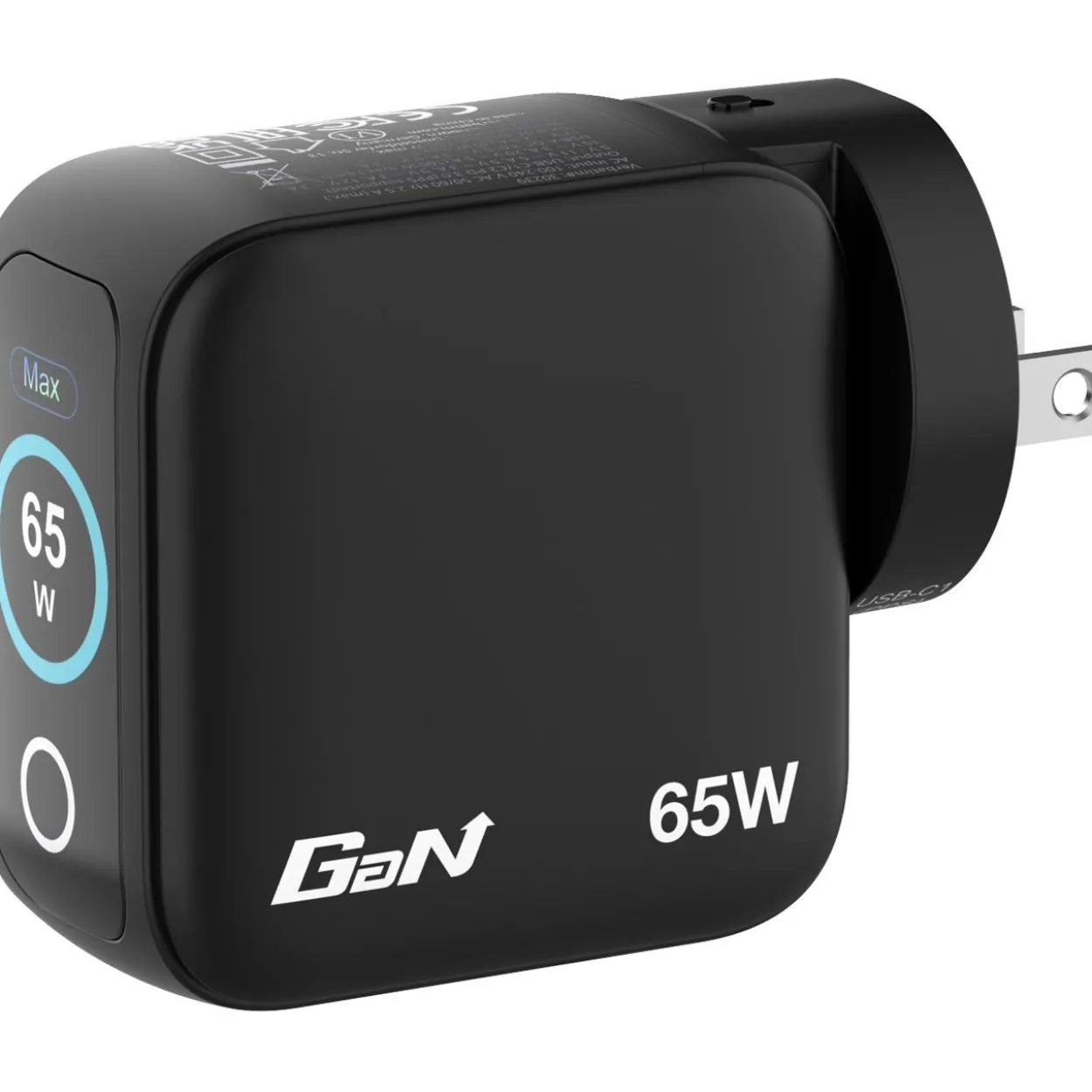 Verbatim Mini GaN Charger 3 Port 65W w Display (EU/UK/US)