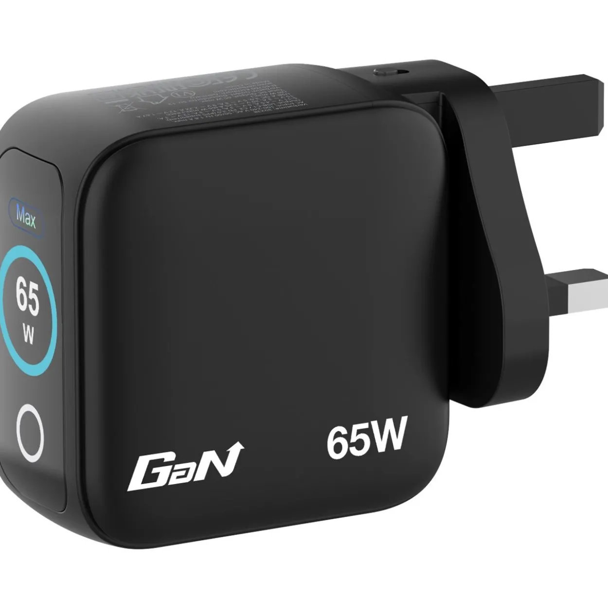 Verbatim Mini GaN Charger 3 Port 65W w Display (EU/UK/US)