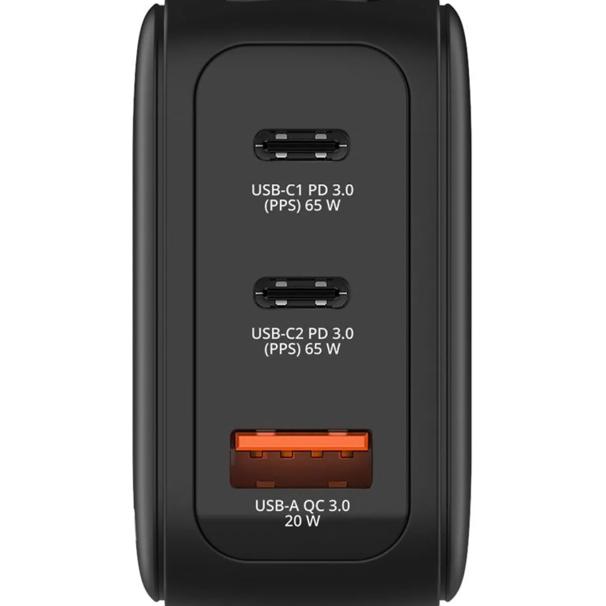 Verbatim Mini GaN Charger 3 Port 65W w Display (EU/UK/US)