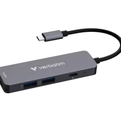 Verbatim USB-C Essentials Multi- Port Hub 4 Port 32155