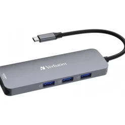 Verbatim USB-C Pro Multiport-Hub mit 8 Anschlüssen CMH-08
