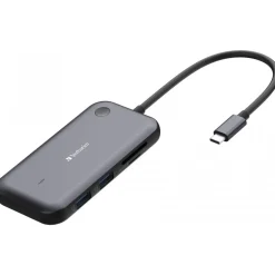 Verbatim USB-C-Wireless-Display-Adapter 1080P mit Hub WDA-01