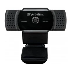 Verbatim Webcam AWC-01, Full HD 1080p, schwarz 2560x1440, 30 FPS, USB, Privacy Shutter, Retail