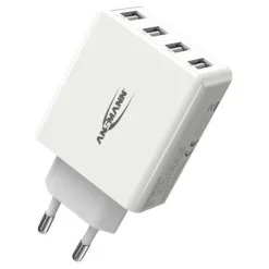 30W Ansmann Home Charger HC430 (weiß, intelligente Ladesteuerung, Multisafe-Technologie)