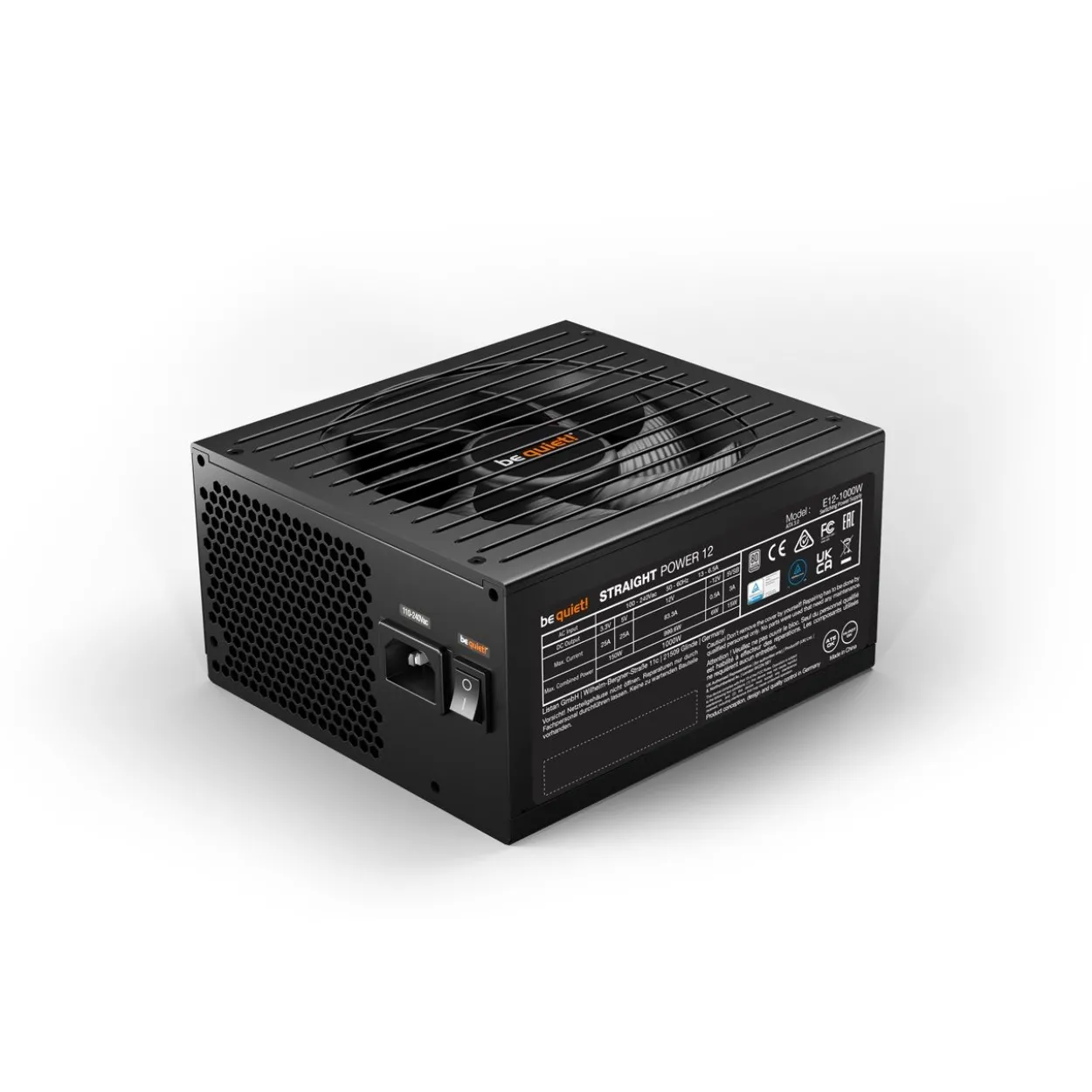 1000 Watt be quiet! Straight Power 12 Modular 80+ Platinum