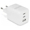 65 Watt Dicota Compact 3-Port GaN Wall Charger EU white