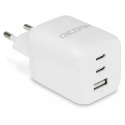 65 Watt Dicota Compact 3-Port GaN Wall Charger EU white