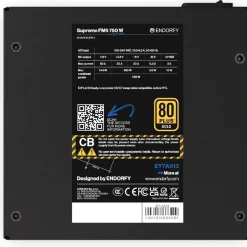 750 Watt Endorfy Supremo FM6 Modular 80+ Gold