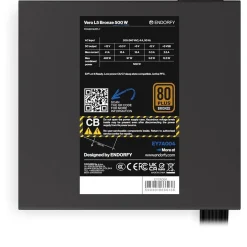 500 Watt Endorfy Vero L5 Non-Modular 80+ Bronze