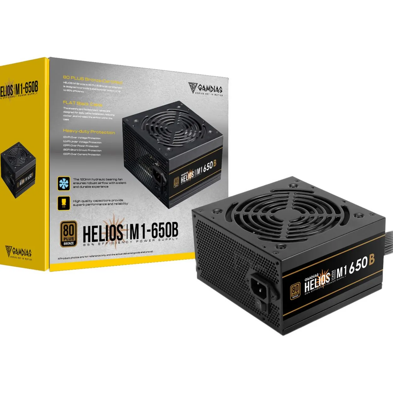 650 Watt Gamdias Helios M1-650B Non-Modular 80+ Bronze