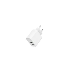 20 Watt Gembird TA-UC-PDQC20-01-BK 2-Port Delivery USB Typ-C Schnellladegerät, Weiß