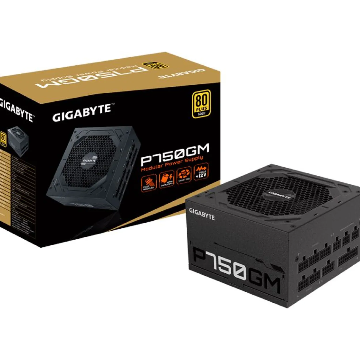 750 Watt Gigabyte P750GM Modular 80+ Gold