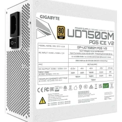 750 Watt Gigabyte UD750GM PG5 V2 ICE Modular 80+ Gold