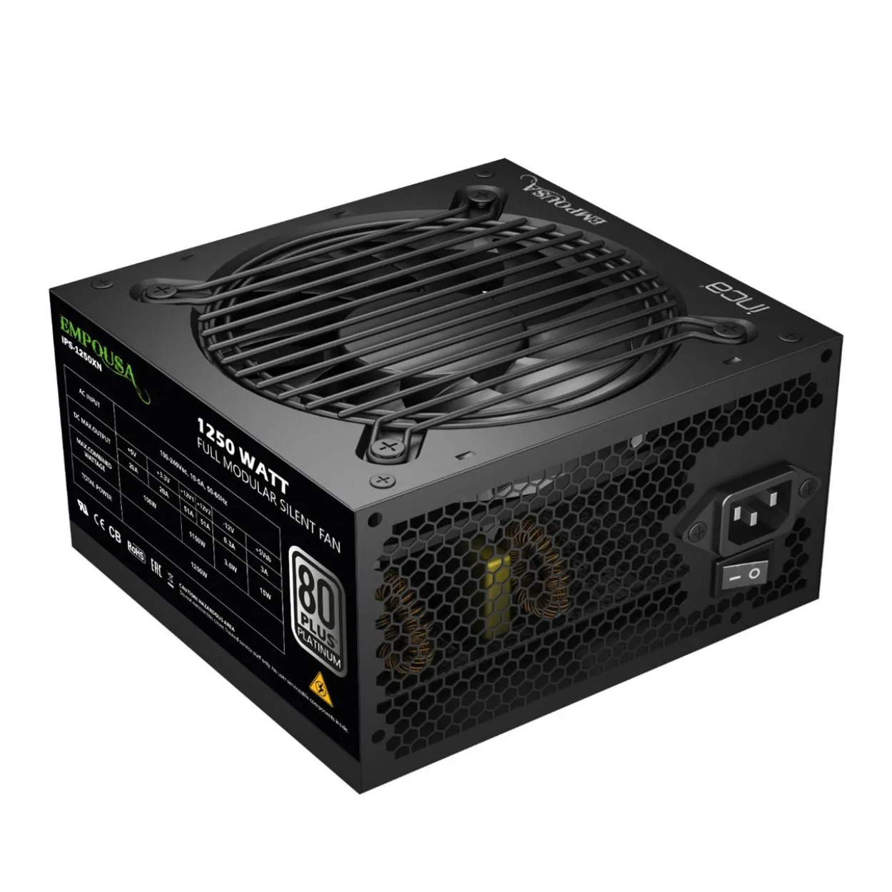 1250 Watt INCA Empousa 1250XN Modular 80+ Platinum