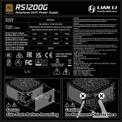 1200 Watt Lian Li Rotational Shift Series schwarz Modular 80+ Gold
