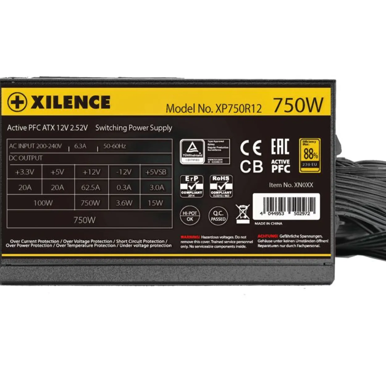 750 Watt Xilence Gaming Gold XP750R12.ARGB 80+ Gold
