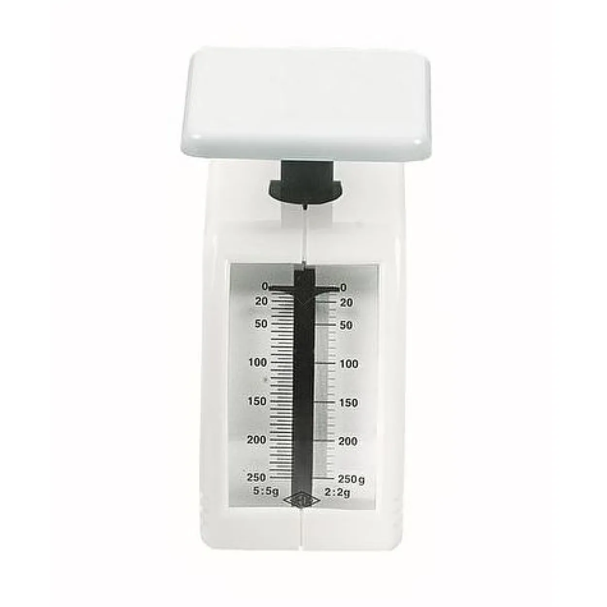 WEDO Federwaage Handy 250 g mit Schale Diätwaage Weiß