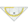 WEDO Geodreieck Standard, Hypotenuse 160 mm, transparent