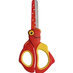 WEDO Kinderschere Bastelschere rund aus Edelstahl Rot/Gelb