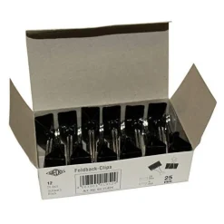 WEDO Klemmer Foldback 19 mm im 12er Karton