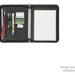WEDO Konferenzmappe Accento, DIN A4, Kunstleder, schwarz