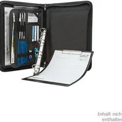 WEDO Konferenzmappe Elegance, A4, Kunstleder/Nylon, schwarz