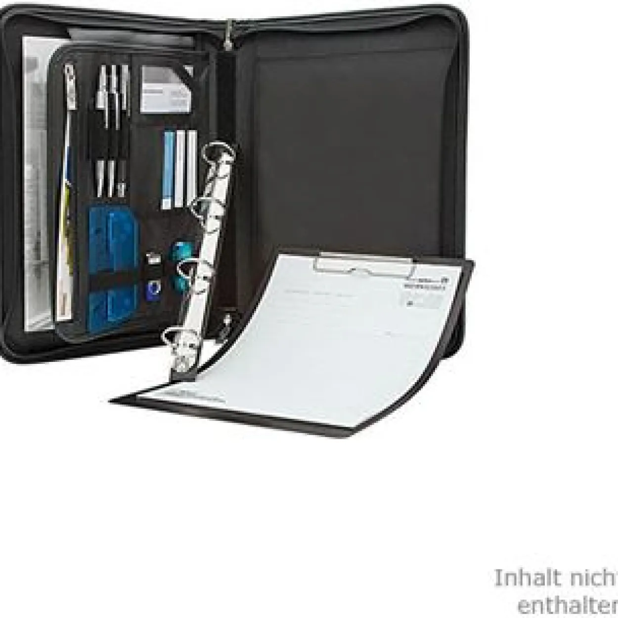 WEDO Konferenzmappe Elegance, A4, Kunstleder/Nylon, schwarz