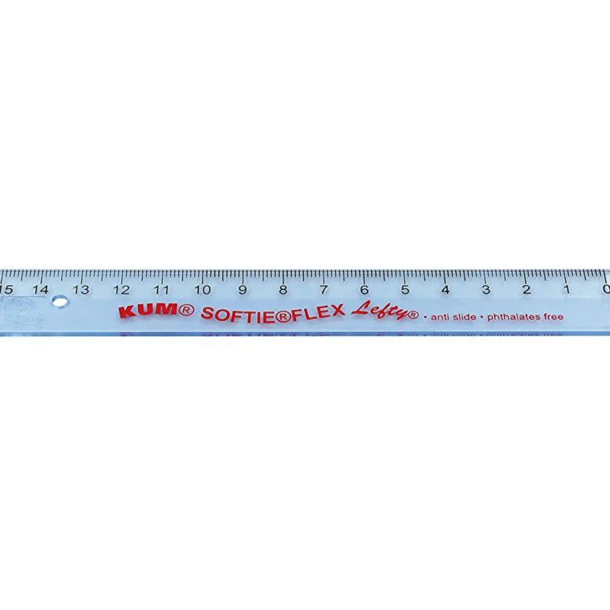 WEDO Lineal 15 cm für Linkshänder KUM Lefty L1 Softie Flex