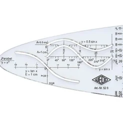 WEDO Parabelschablone transparent