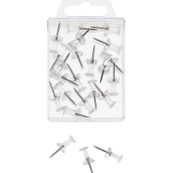WEDO Pinnnadeln 20St Diabolo transparent