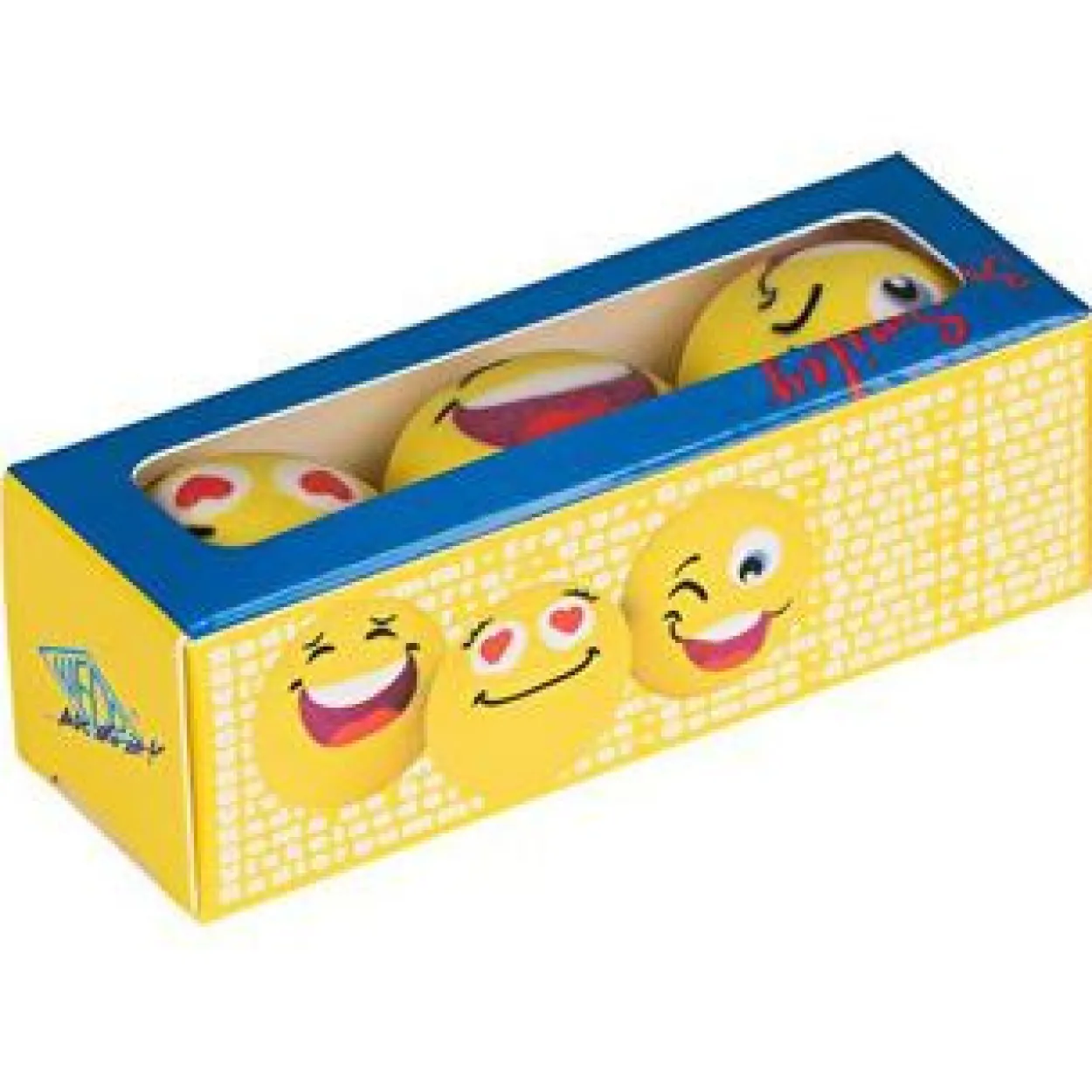 WEDO 3 Radiergummi Smilie gelb